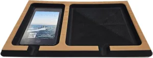 | SeaDek | 20mm Double Dash for Boat | Foam Cell Phone & Accessories Boat Dash | Adhesive Backing | Separate Compartments for Phones & Fishing/Boating Tools | Mocha/Black