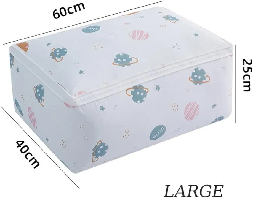 1-2Pcs Packing Bag Pouch Storage Organizer Waterproof Large Capacity Organizers For Room Moisture-proof Tote Home Organization(Feather,L 1PCS)