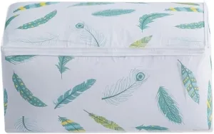 1-2Pcs Packing Bag Pouch Storage Organizer Waterproof Large Capacity Organizers For Room Moisture-proof Tote Home Organization(Feather,L 1PCS)