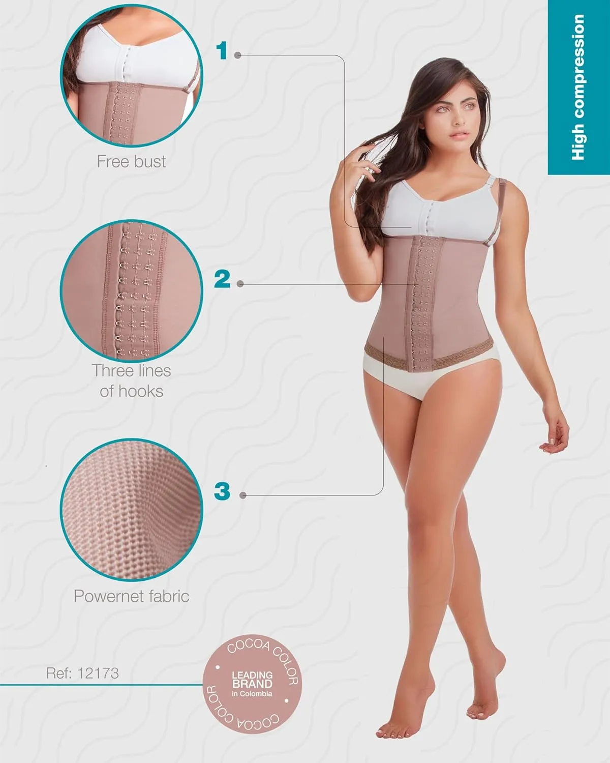 11173 Women Waist Cincher Powernet Vest