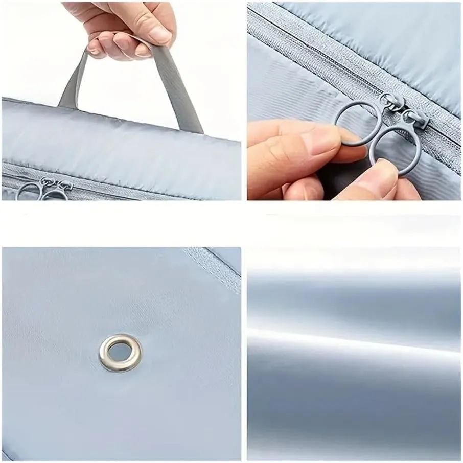 1/2/4PCS Foldable Compression Packing Bag Home Large Capacity Clothes Storage Bag Travel Portable Handheld Compression Bag(Grey-1PC,40X30X18cm)