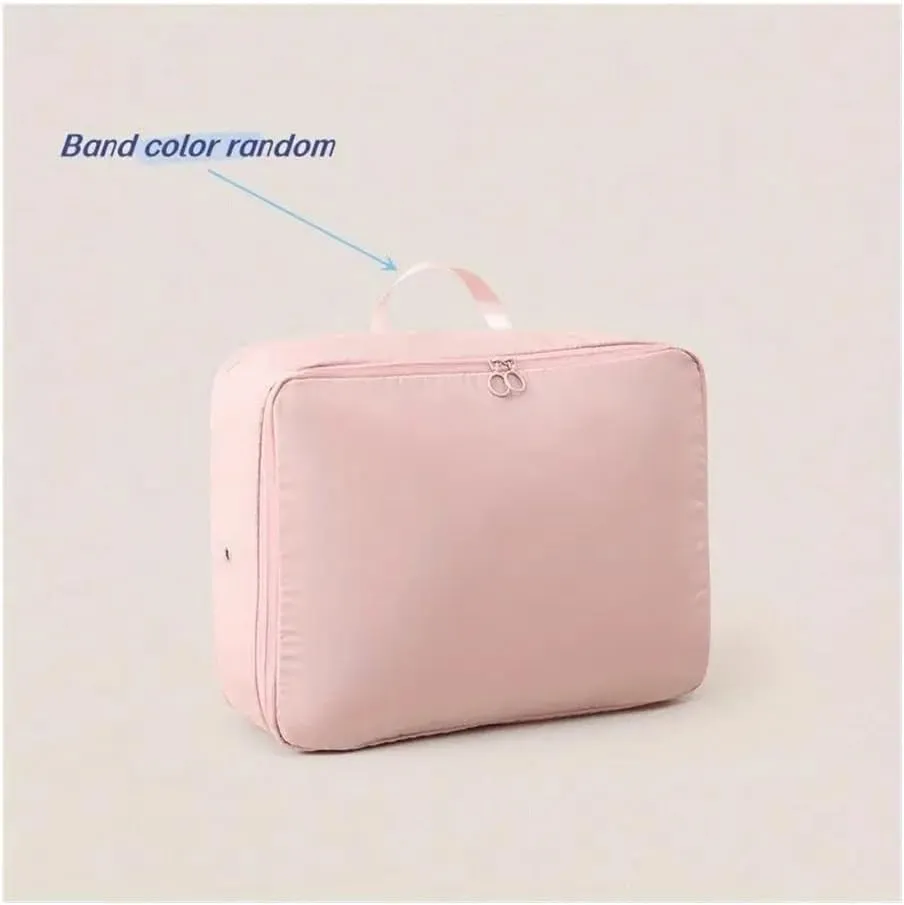 1/2/4PCS Foldable Compression Packing Bag Home Large Capacity Clothes Storage Bag Travel Portable Handheld Compression Bag(Grey-1PC,40X30X18cm)