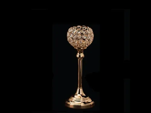 13" Designer Crystal Ball Candle Holder (1 Pc)