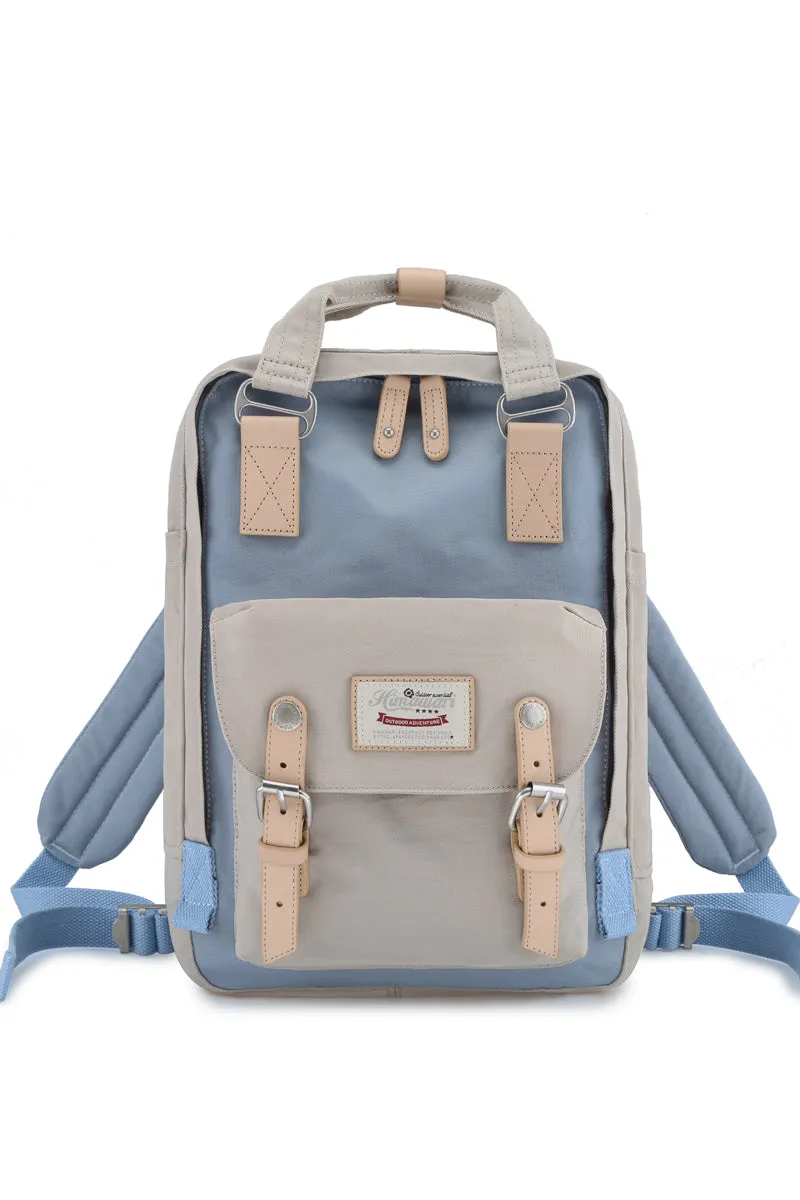 14.9 VINTAGE WATERPROOF BACKPACK-HY188L-PINK/BLUE/IVORY/38