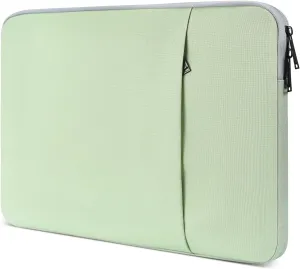 15 inch MacBook Air Sleeve, Padded Shockproof Travel Carrying Case for 2025-2023 MacBook Air 15 inch M4 M3 M2 Chip A3241 A3114 A2941 Water-Resistant Laptop Cover Slim Accessories Bag -Mint Green