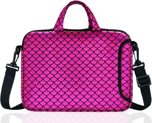 15.6-Inch Laptop Shoulder Carrying Bag Case Sleeve For 14" 15" 15.6 inch Macbook/Notebook/Ultrabook/Chromebook, Mermaid Scale
