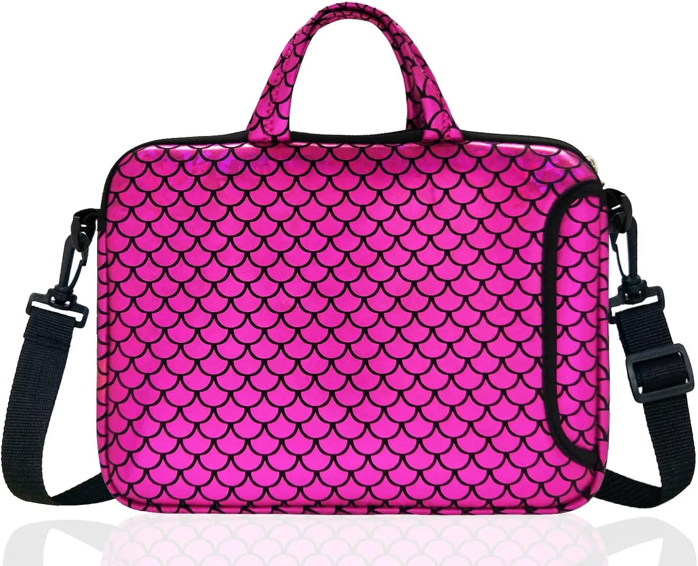 15.6-Inch Laptop Shoulder Carrying Bag Case Sleeve For 14" 15" 15.6 inch Macbook/Notebook/Ultrabook/Chromebook, Mermaid Scale
