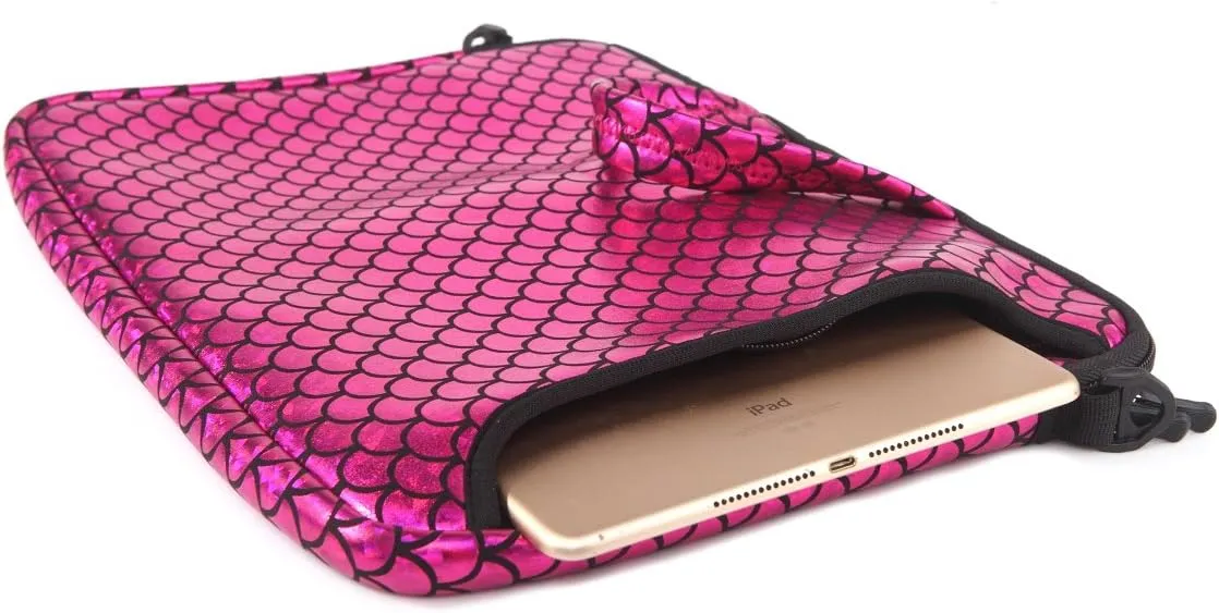 15.6-Inch Laptop Shoulder Carrying Bag Case Sleeve For 14" 15" 15.6 inch Macbook/Notebook/Ultrabook/Chromebook, Mermaid Scale