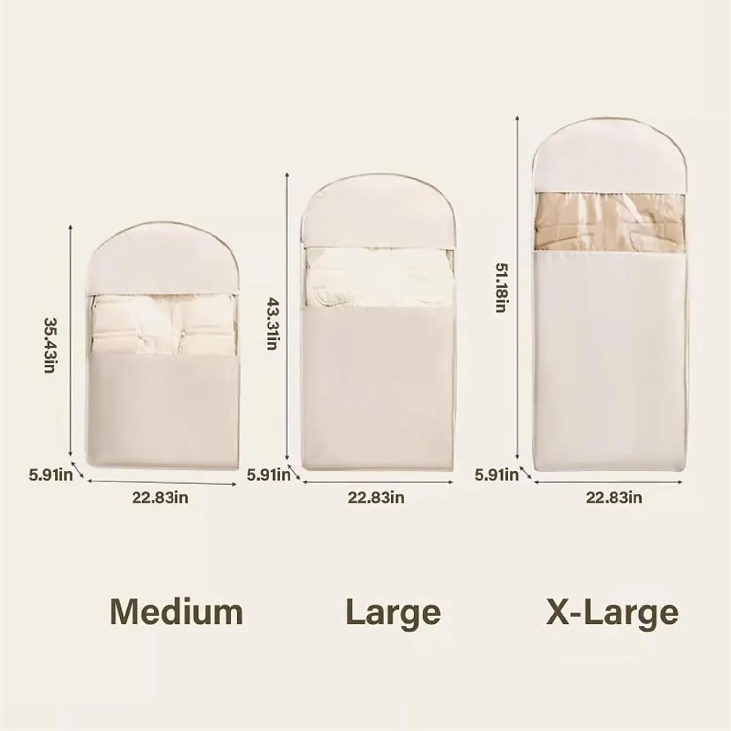 2025 New Space Saving Hanging Garment Bag with Self Compression Zipper, Upgrade Dust Cover Clothes Bags for Down Coat, Winter Clothes Ultra Space Saving Self Compression Organizer (Pink, XL)