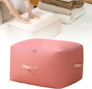 2025 New Ultra Space Saving Self Compression Organizer, Portable Space Saver Storage Packing Bags, Compression Storage Bag for Comforters, Blankets, Bedding (Pink, XL - 54*42*50 cm)
