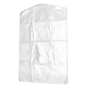 20pcs Garment Bag Transparent Clothing Dust Cover Hanging Clothes Suit Dress