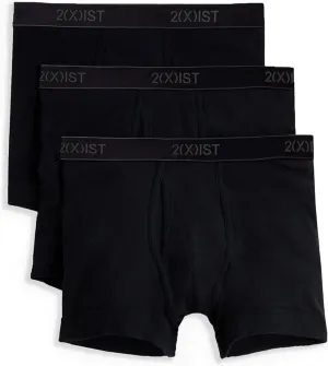 2(X)IST mens Essential Cotton Boxer Brief 3-pack