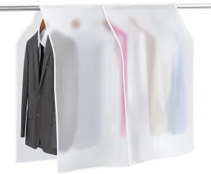 4 Pcs Clothing Rack Covers Dustproof Hanging Garment Bag Organizer Clothes Shoulder Rack Cover Closet Cover for Open Closet Garment Rack