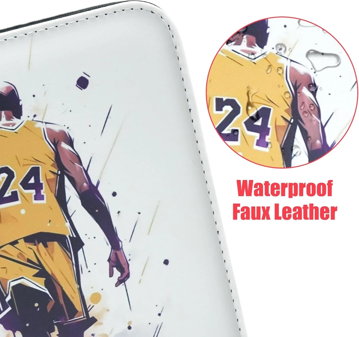 400 Pockets Basketball Card Binder for Basketball Trading Cards Collectors,Portable Waterproof Card Storage Bag with Removable Sleeves,Compatible with Basketball Cards 2024-2025