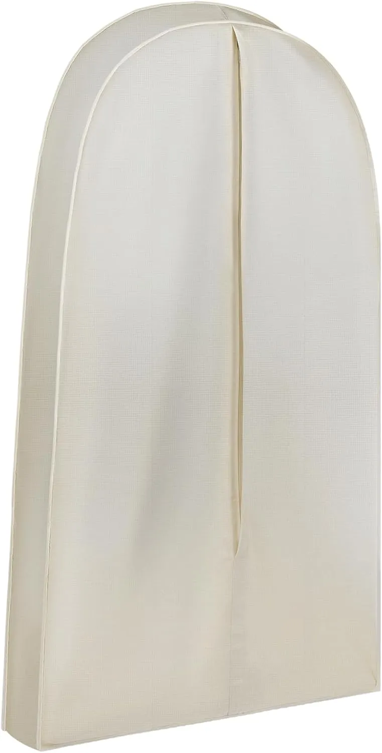 50 Inch Acid Free Cotton Muslin Suit Garment Bag Long Dress Suit Storage Box Closet Organizer for Suits, Coats, Travel Bag