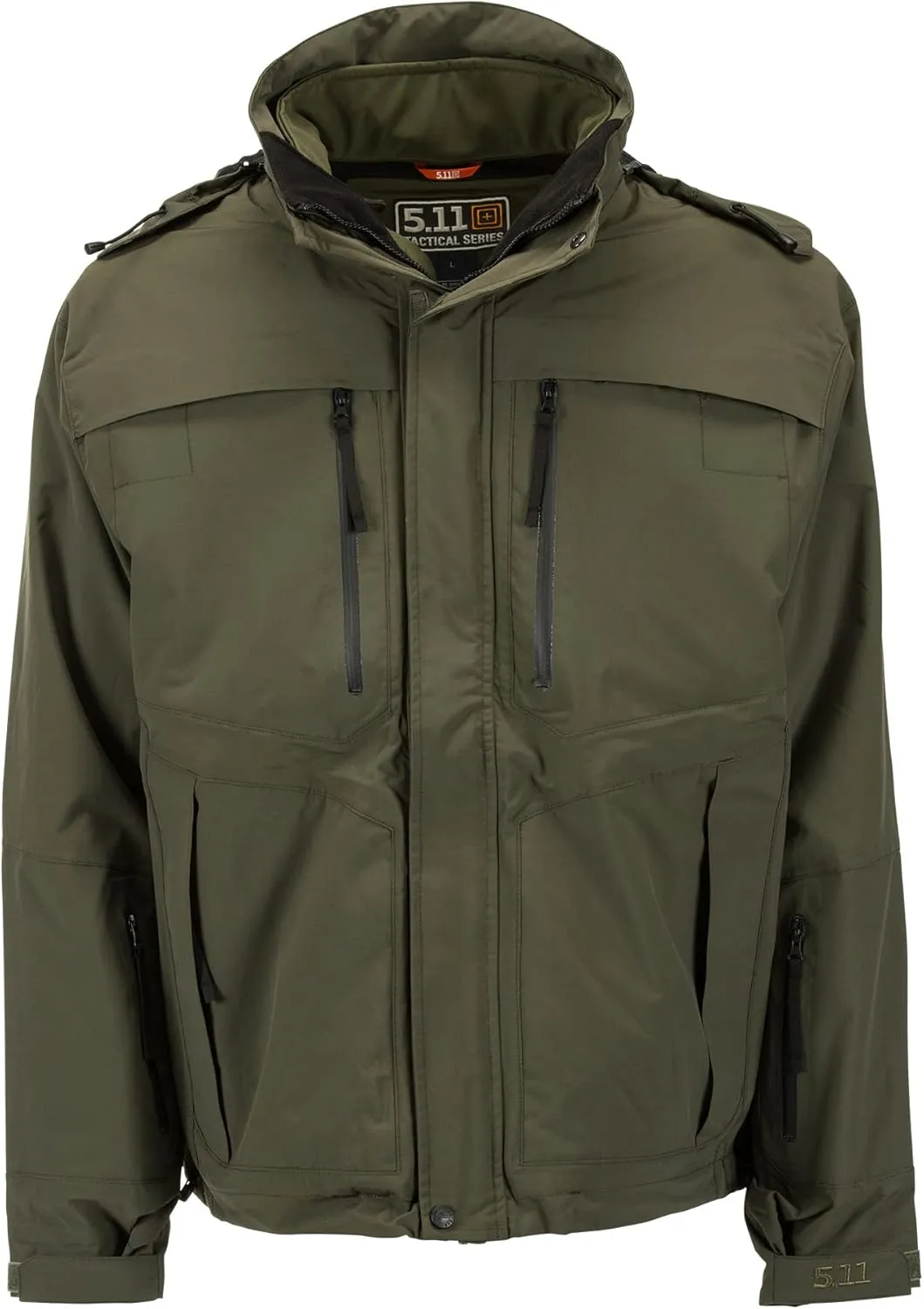 5.11 Tactical Men's Valiant Duty Jacket, High Performance Rain Coat Jacket For Men, Multiple Color Options, Style 48153