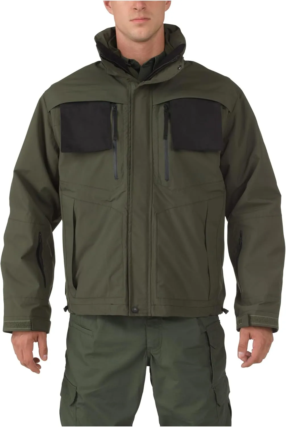 5.11 Tactical Men's Valiant Duty Jacket, High Performance Rain Coat Jacket For Men, Multiple Color Options, Style 48153