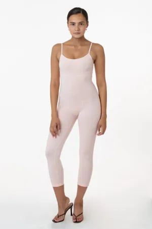 83026GD - Garment Dye Cropped Spaghetti Unitard