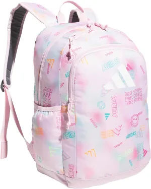 adidas Affiliate Small Backpack for Women and Men, Durable Bag with Laptop Sleeve, Adi Haze Clear Pink/White, One Size