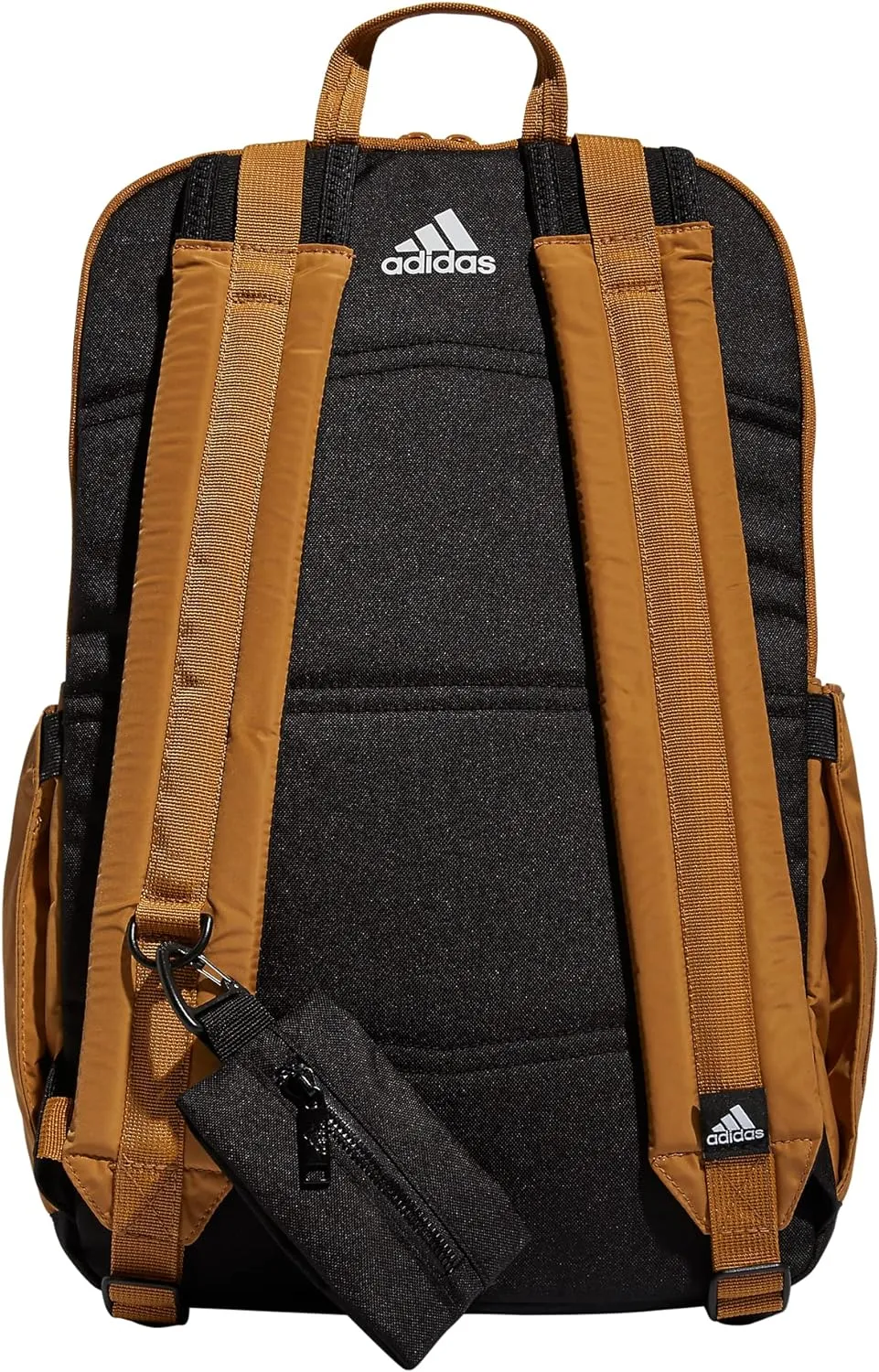 adidas Iconic 3 Stripe Backpack, Mesa Brown/Black, One Size