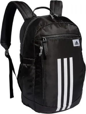 adidas League Three Stripe Backpack, Black/White, One Size