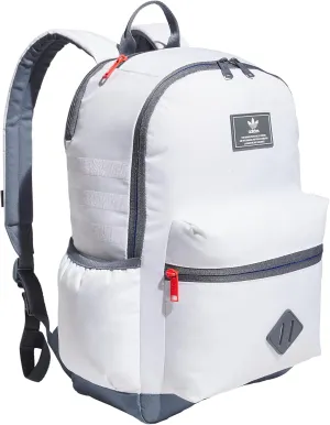 adidas Originals National 3.0 Backpack, White/Onix Grey/Bright Royal Blue, One Size