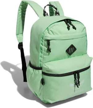 adidas Originals Trefoil 2.0 Backpack, Glory Mint Green/White, One Size