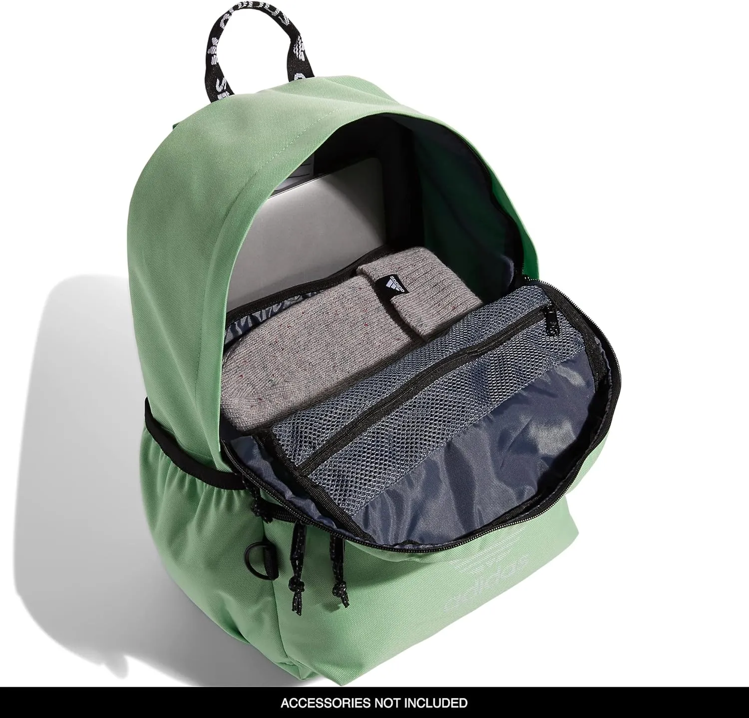 adidas Originals Trefoil 2.0 Backpack, Glory Mint Green/White, One Size