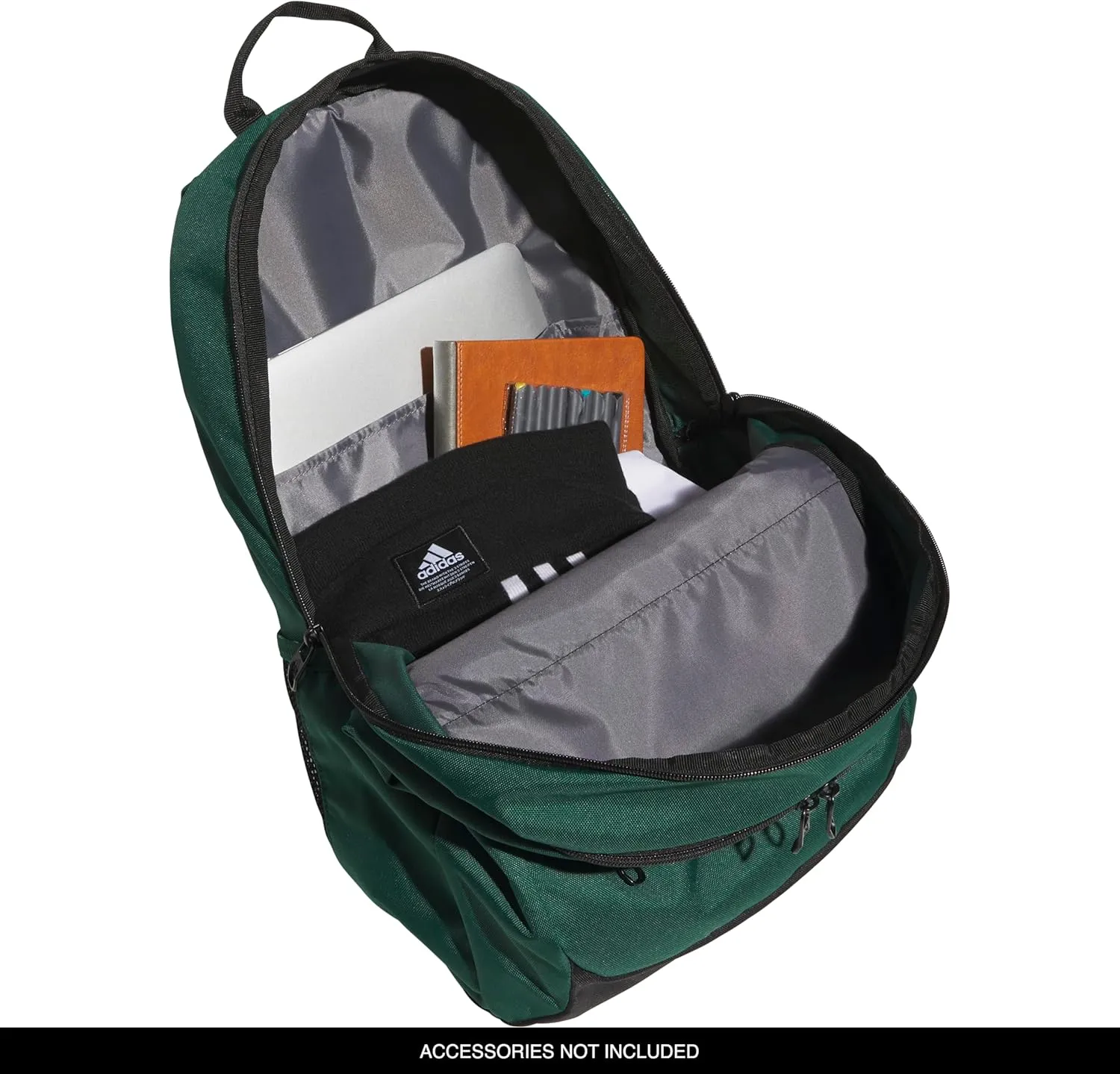 adidas Striker Team Sports Backpack for Soccer and More, Workout Bag for Men and Women, Dark Green/3.0 (36L), One Size