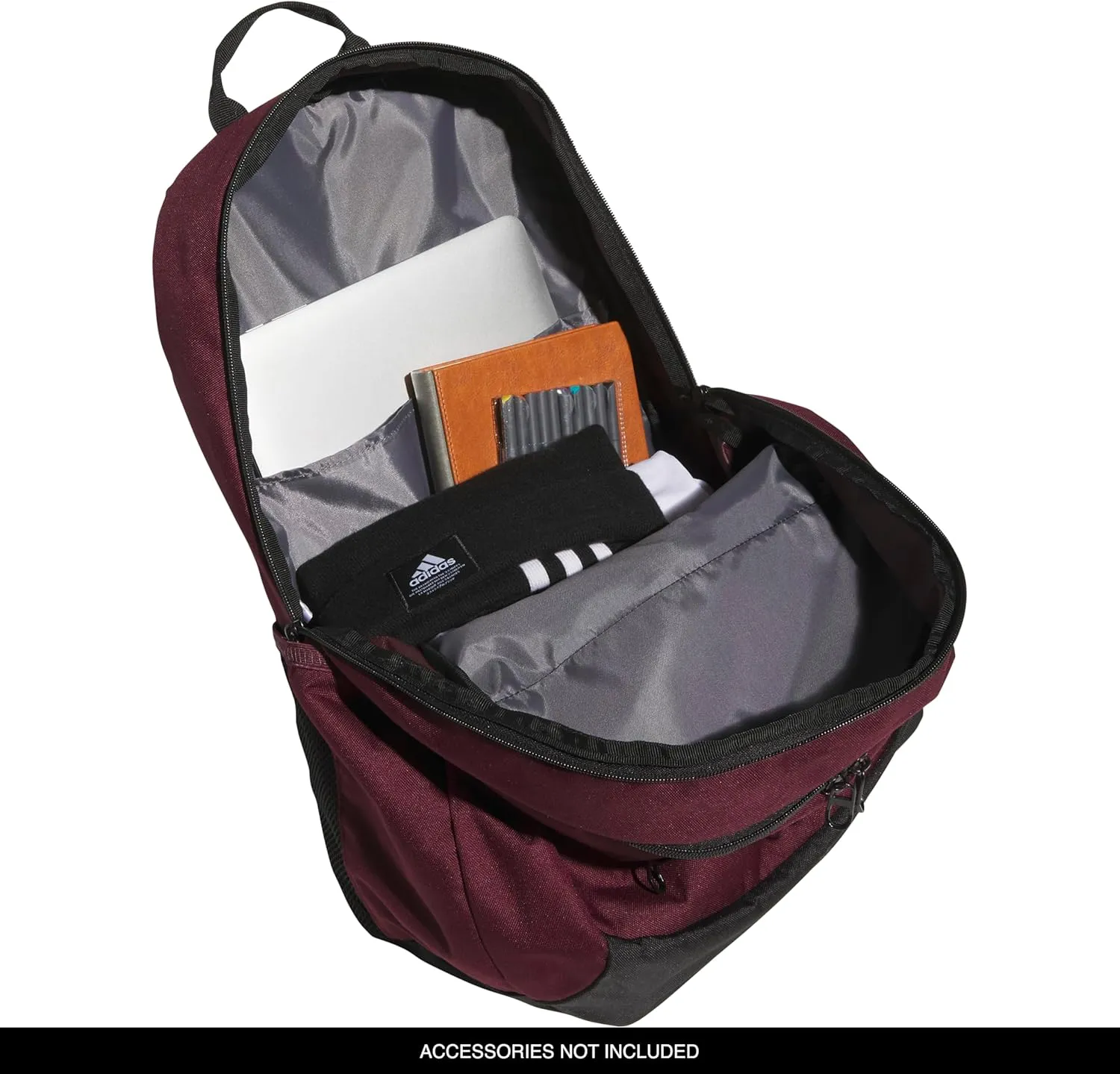 adidas Striker Team Sports Backpack for Soccer and More, Workout Bag for Men and Women, Maroon/3.0 (36L), One Size
