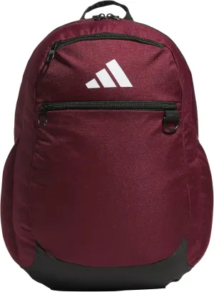 adidas Striker Team Sports Backpack for Soccer and More, Workout Bag for Men and Women, Maroon/3.0 (36L), One Size