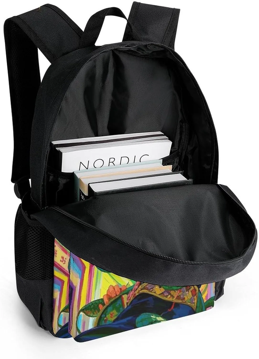 Adults Lightweight Greek Goddess Woman Medusa Women Snake Psychedelic Art Rucksacks Large Capacity Bookbag With Adjustable Shoulder Straps for Trekking Outdoors Bicycle