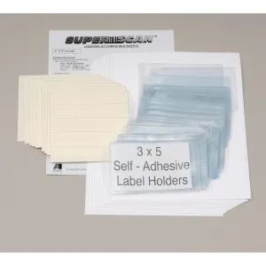 Aigner Superscan Label Holders - 5X3" - Package Of 50 - Self-Adhesive