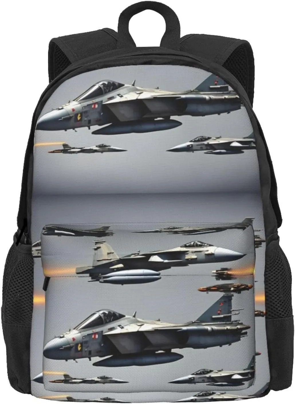 Aircraft Fighter Jets Print Storage Bag, Shoulder Bag, Leisure Bag, Large Capacity Leisure Travel Shoulder Bag