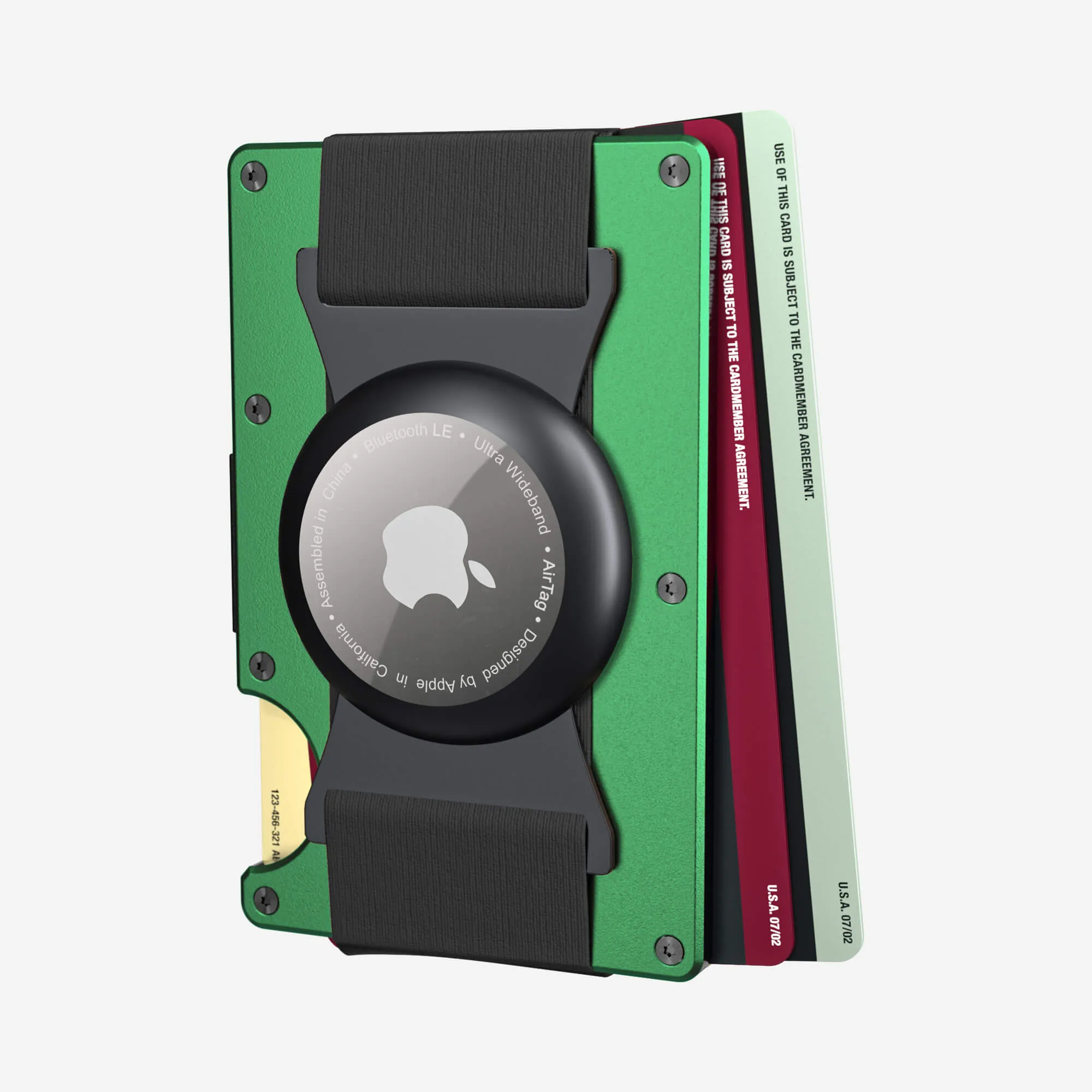 AirTag Cash Strap Wallet (Viper Green)