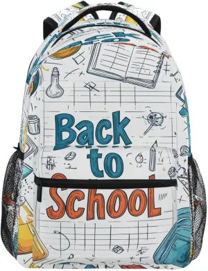 ALAZA Physics Chemistry Soccer Backpack Daypack School Bag Travel Shoulder Bag for Students Boys Girls