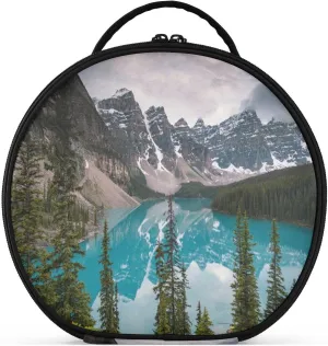 ALAZA The Most Beautiful Place on Earth Moraine Lake Makeup Brush Organizer Cosmetics Bags for Cosmetics Brushes