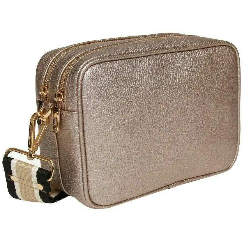 Alice Wheeler London Soho Camera Crossbody Bag - Bronze