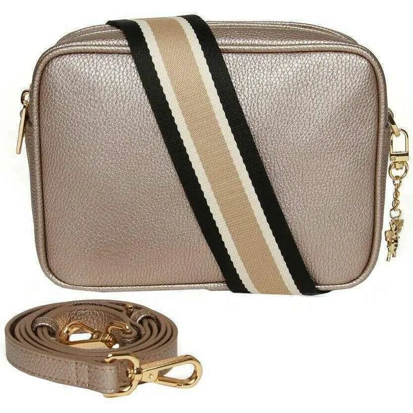 Alice Wheeler London Soho Camera Crossbody Bag - Bronze