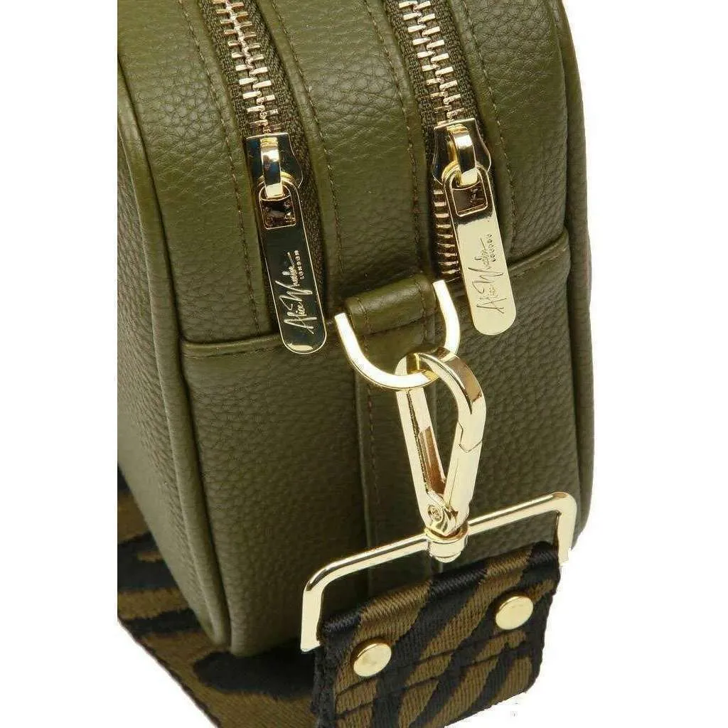 Alice Wheeler London Soho Camera Crossbody Bag - Olive Green