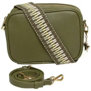 Alice Wheeler London Soho Camera Crossbody Bag - Olive Green