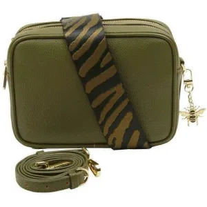 Alice Wheeler London Soho Camera Crossbody Bag - Olive Green