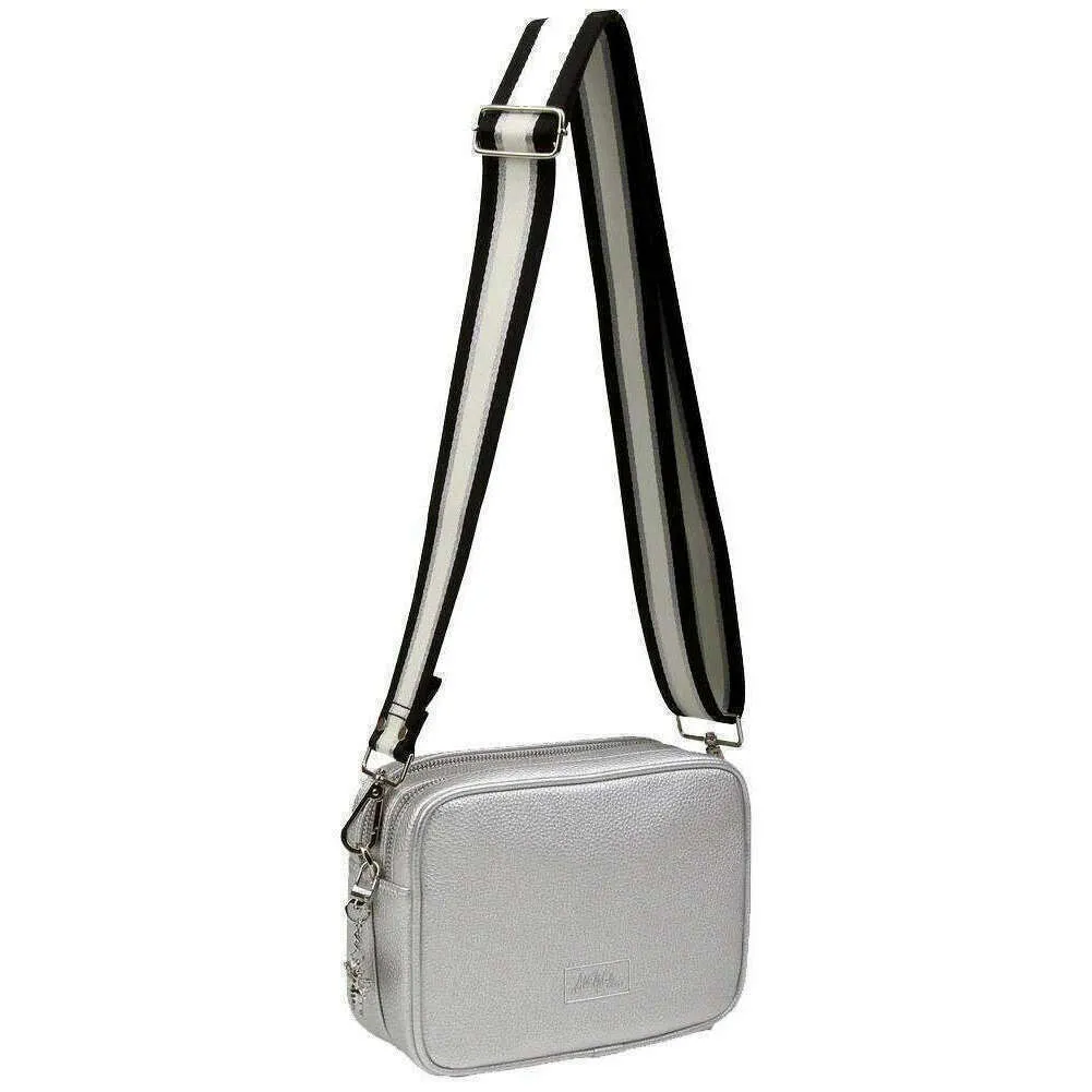 Alice Wheeler London Soho Camera Crossbody Bag - Silver