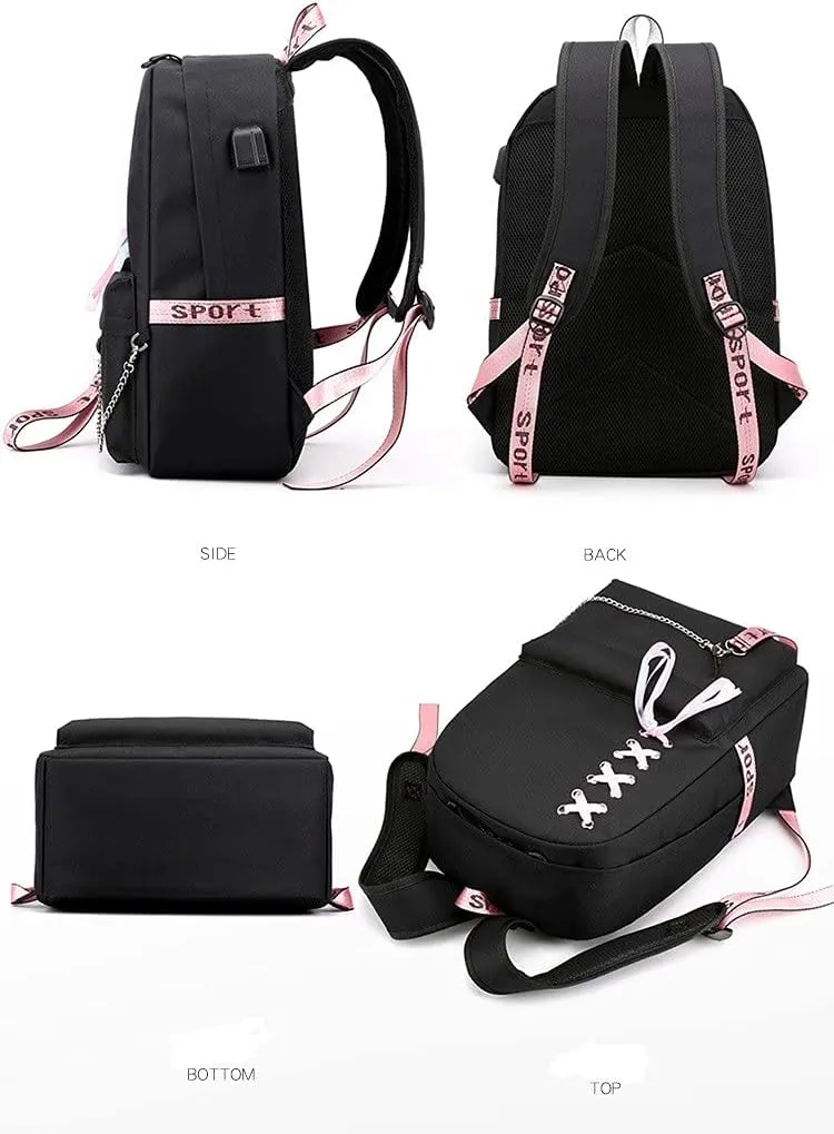 Anime Komi Cant Communicate Komi Shouko Backpack Komi San Excited Cosplay Ribbon Backpack (2)