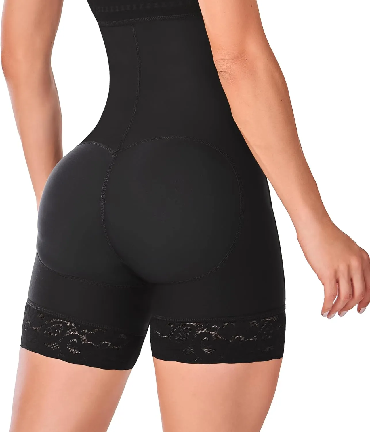 Ann Chery 3010 Strapless Knee-Length Girdle with Tummy Control,Side Zip, Adjustable Straps and Butt Lifting| High Compression