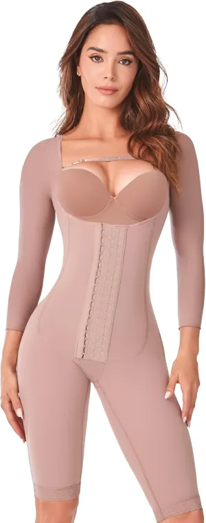 Ann Chery 5177 Open Bust Full Body Shapewear for Women | 3/4 Sleeves | Tummy Control | Waist Compression | Postsurgery Use