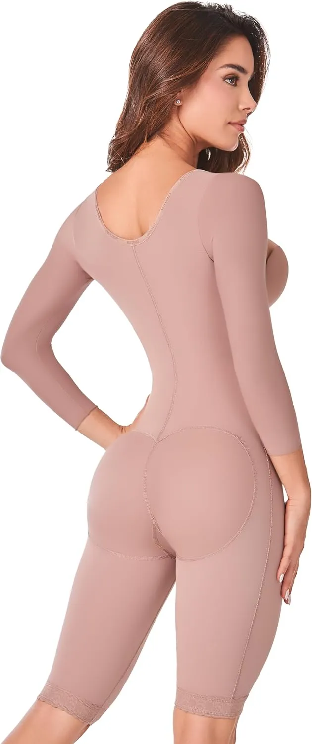 Ann Chery 5177 Open Bust Full Body Shapewear for Women | 3/4 Sleeves | Tummy Control | Waist Compression | Postsurgery Use
