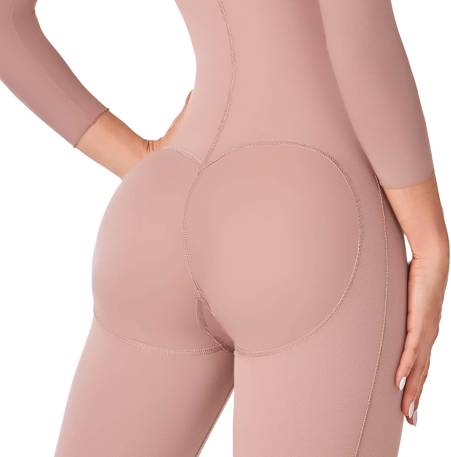 Ann Chery 5177 Open Bust Full Body Shapewear for Women | 3/4 Sleeves | Tummy Control | Waist Compression | Postsurgery Use