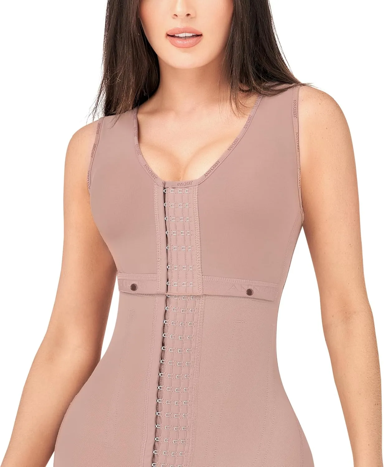 Ann Chery 5179 Shapewear Hourglass Silhouette with Bra| 4 levels of hooks, Tummy Control and butt lifting | Faja Colombiana