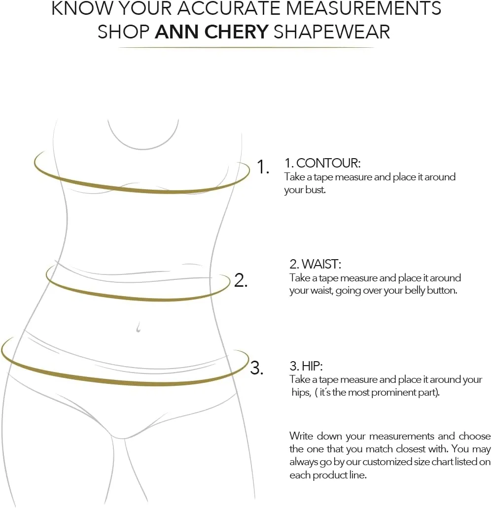 Ann Chery Comfort Line High Compression/Post Surgical/Daily Use/Body Shaper/Liposuction/Faja Colombiana